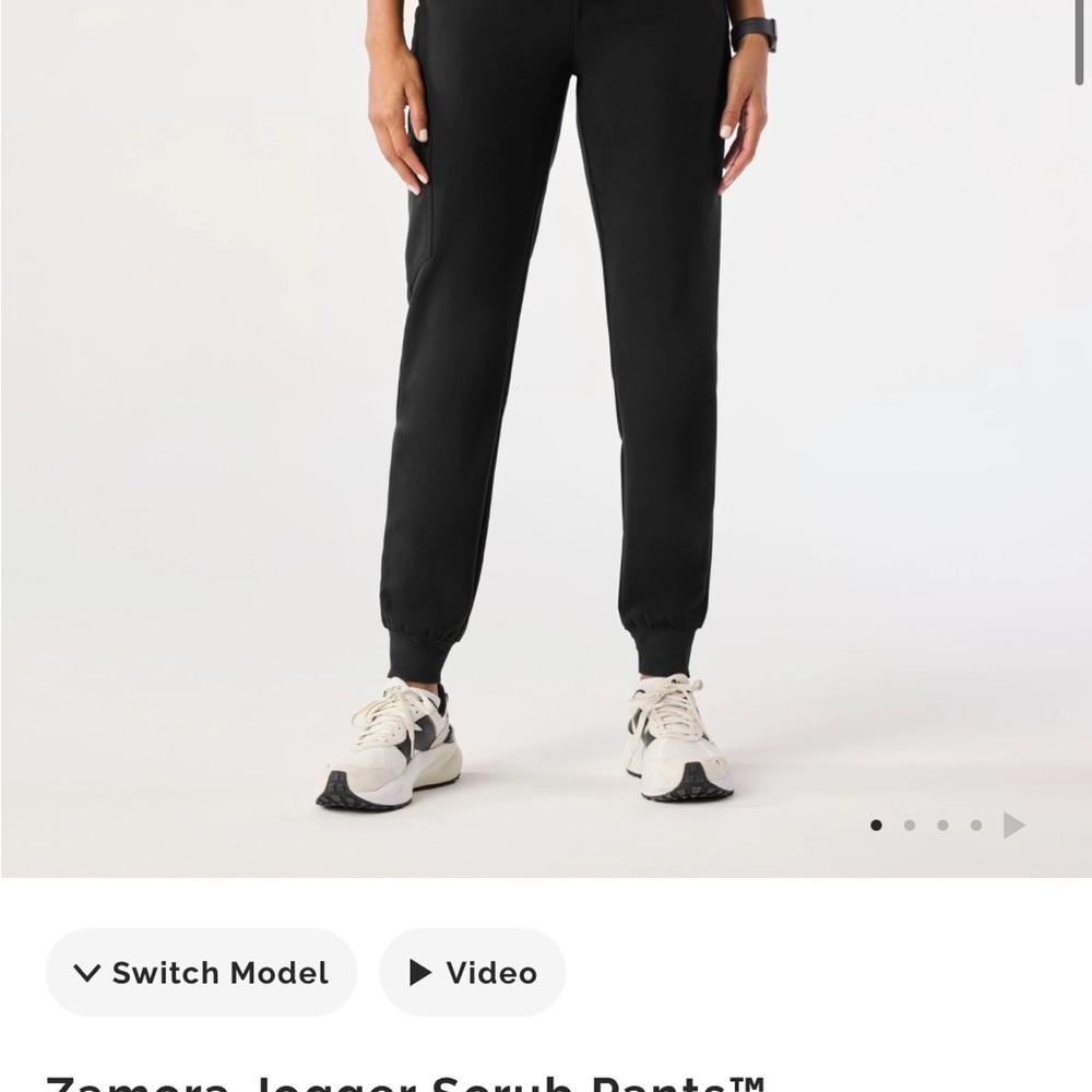Figs Black Joggers